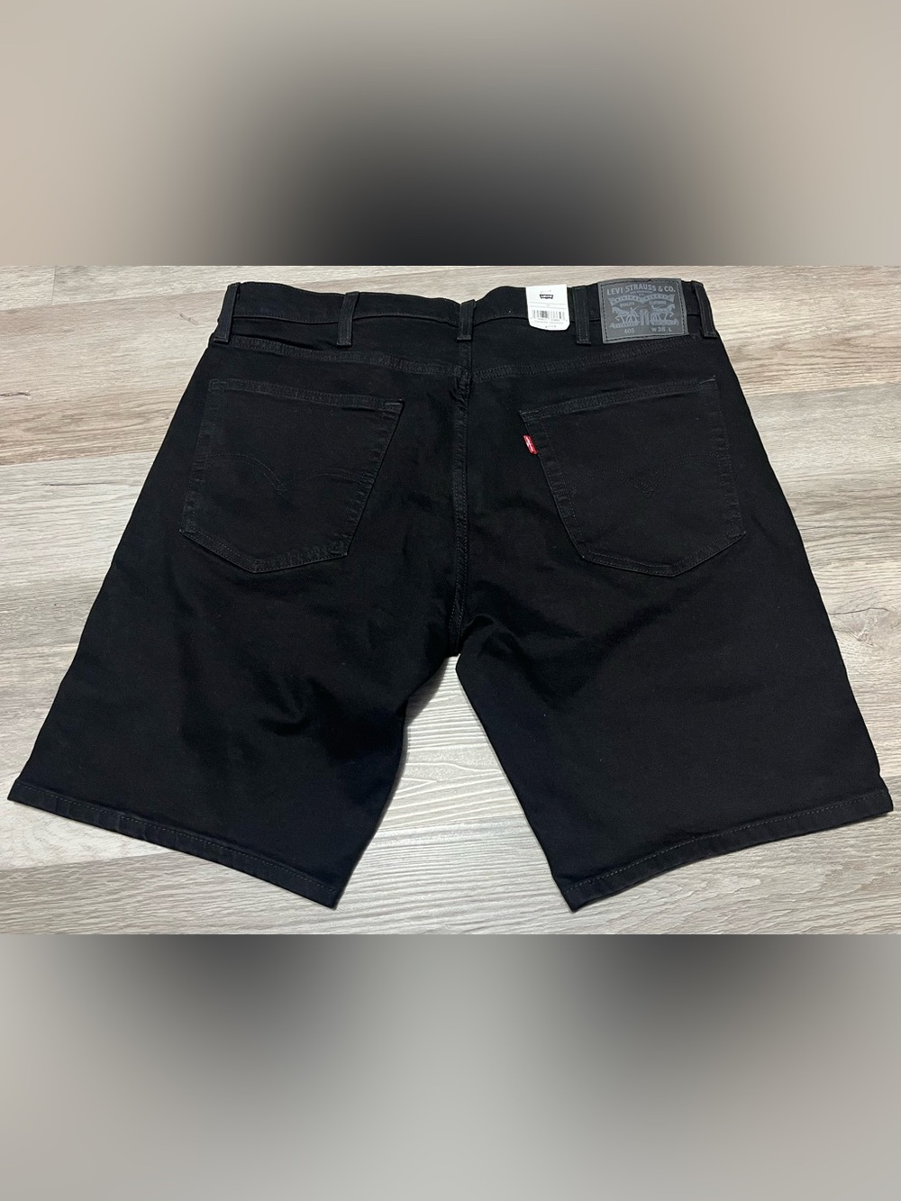 Levi's Mens 405 Standard Denim Shorts 39864-0005 BLACK Size 38 NWT